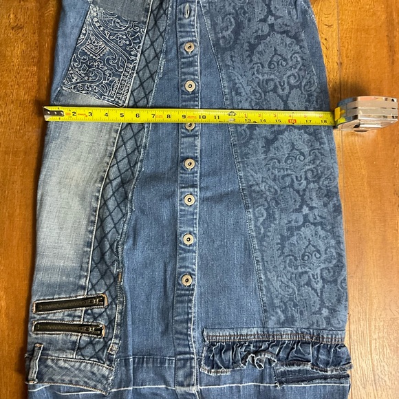 Denim Midi Skirt - Picture 5 of 7